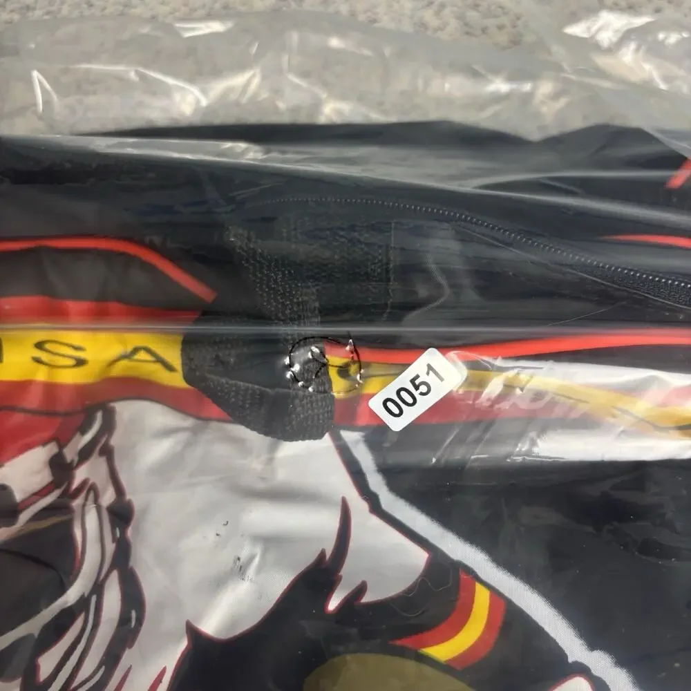 NWT Vintage 90s KANSAS CITY CHIEFS Football Duffle Gym Bag Carry Strap NFL New